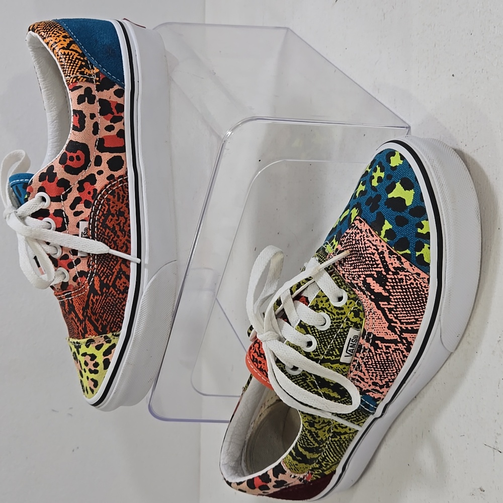 Vans Era Patchwork Snake Leopard Print Lo-Top Sneakers Women's 7